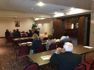 Dr. Jesse Bach presenting at the Parma Area Ministerial Forum on May 23rd. 
